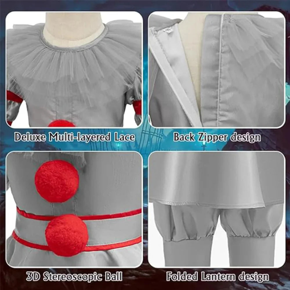 Halloween Kinderen Clown Kostuum Eng Kinderen Kostuum Set