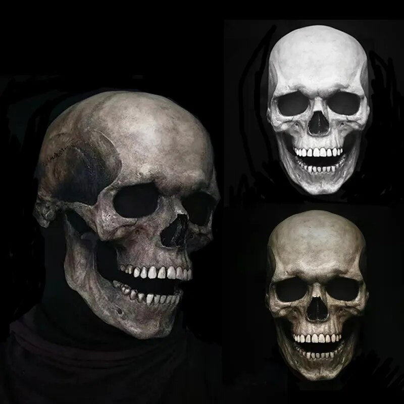 Halloween Realistische Volledige Hoofd Schedelmasker