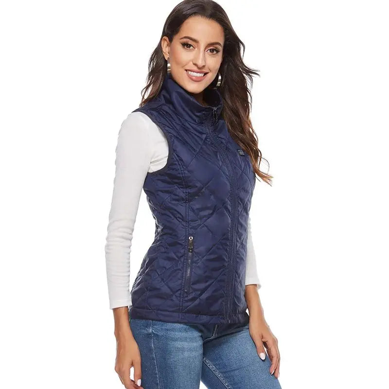 USB-verwarmd Thermisch Vest voor Dames met Infraroodtechnologie voor Herfst en Winter