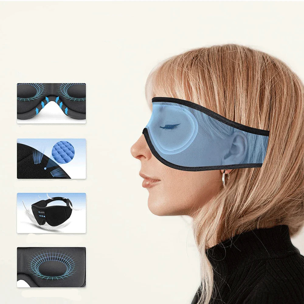 LuxeSlumber Bluetooth Slaapmasker | HD Geluid voor Ononderbroken Nachtrust