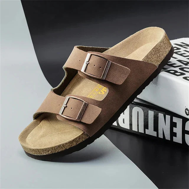 Zomer Heren Sandalen Leer Comfortabel en Stijlvol
