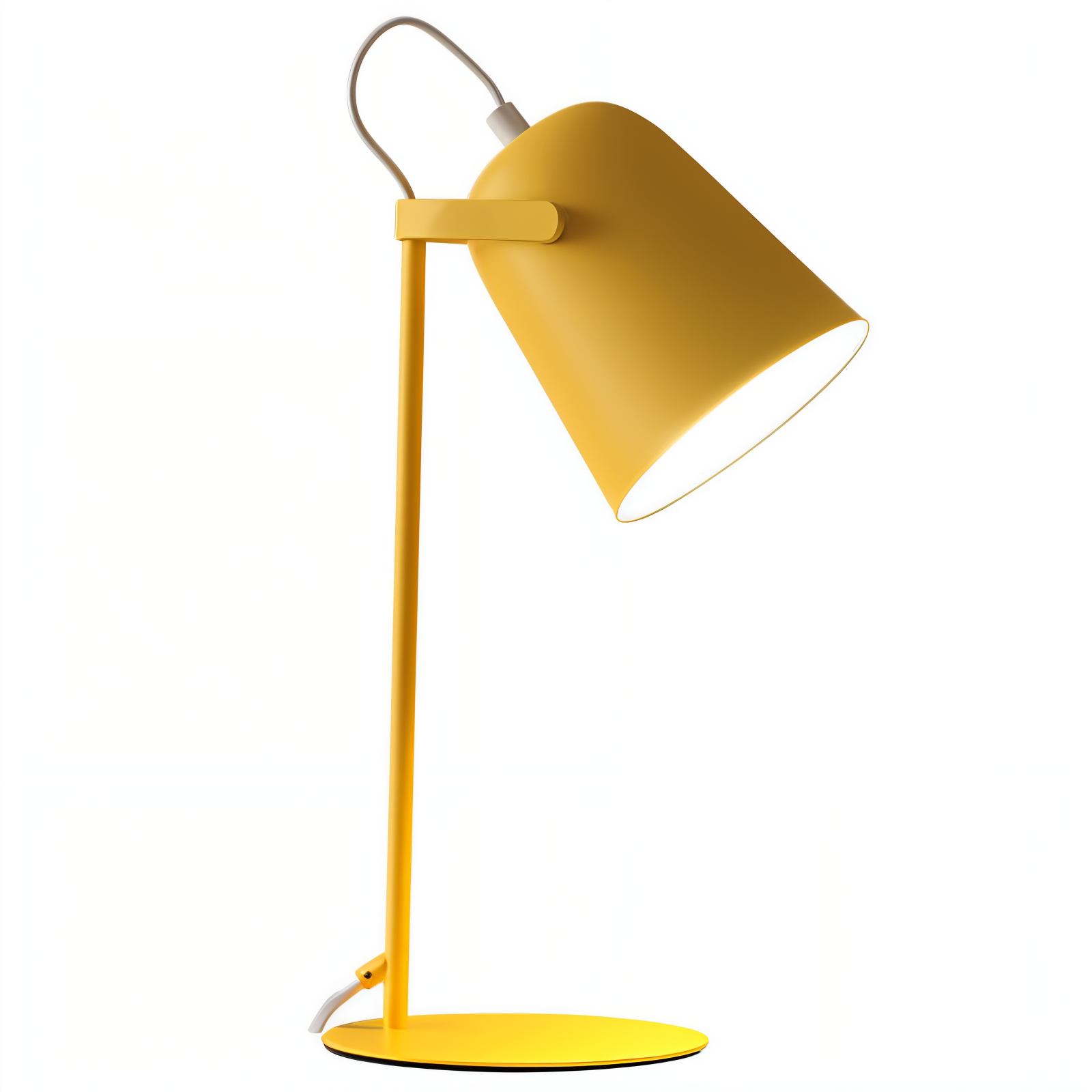 Frendorf | Macaron Tafellamp - Scandinavische gele Bureau Lamp - Verstelbare Lamp