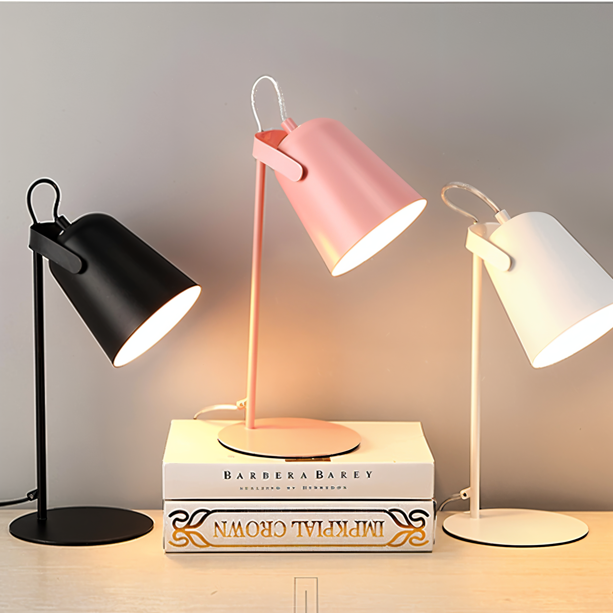 Frendorf | Macaron Tafellamp - Scandinavische gele Bureau Lamp - Verstelbare Lamp