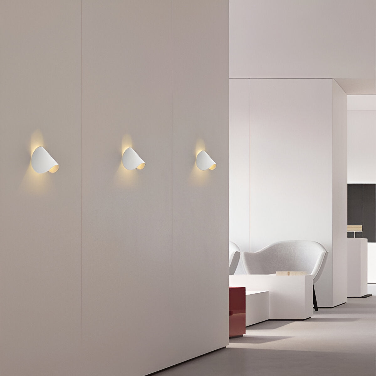 Draaibare Metalen Wandlamp met Gebogen Ontwerp, Ideaal voor Elke Kamer