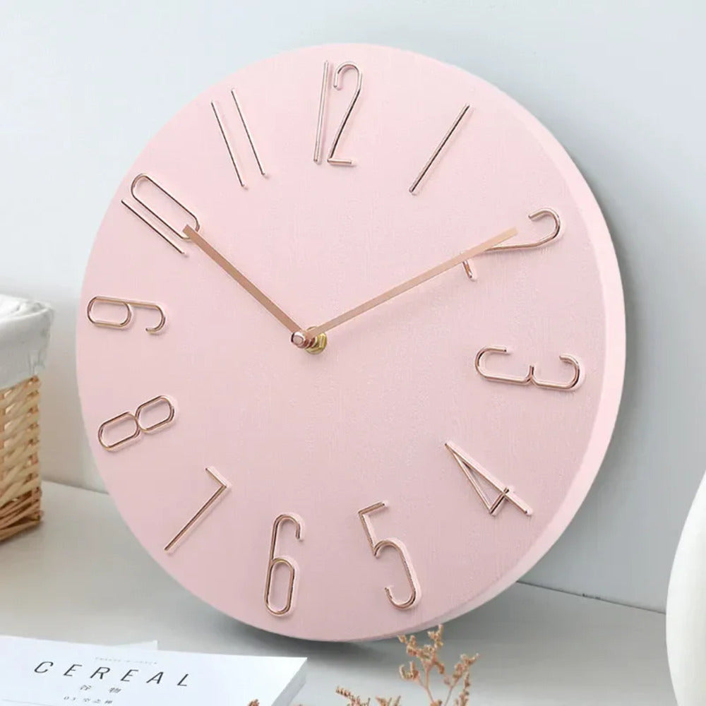 Silencio Moderne Stille Wandklok – Minimalistisch Design met Quartz-Uurwerk