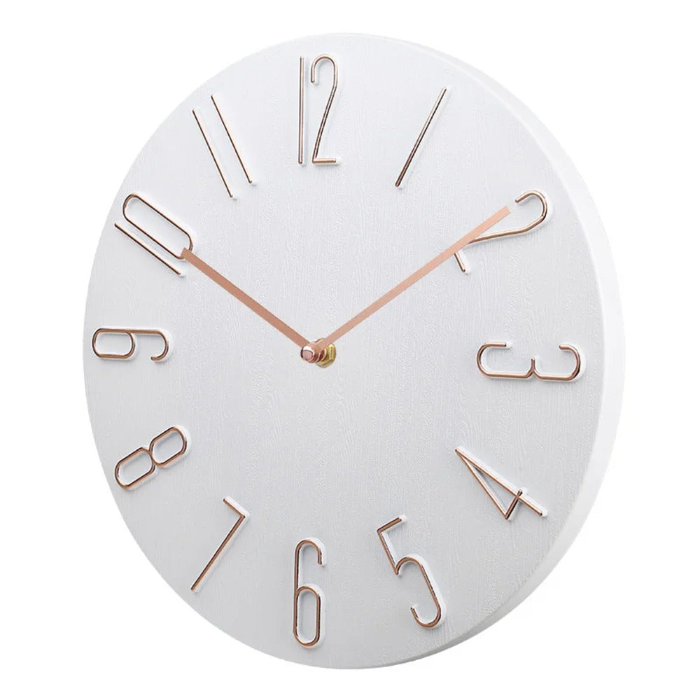 Silencio Moderne Stille Wandklok – Minimalistisch Design met Quartz-Uurwerk