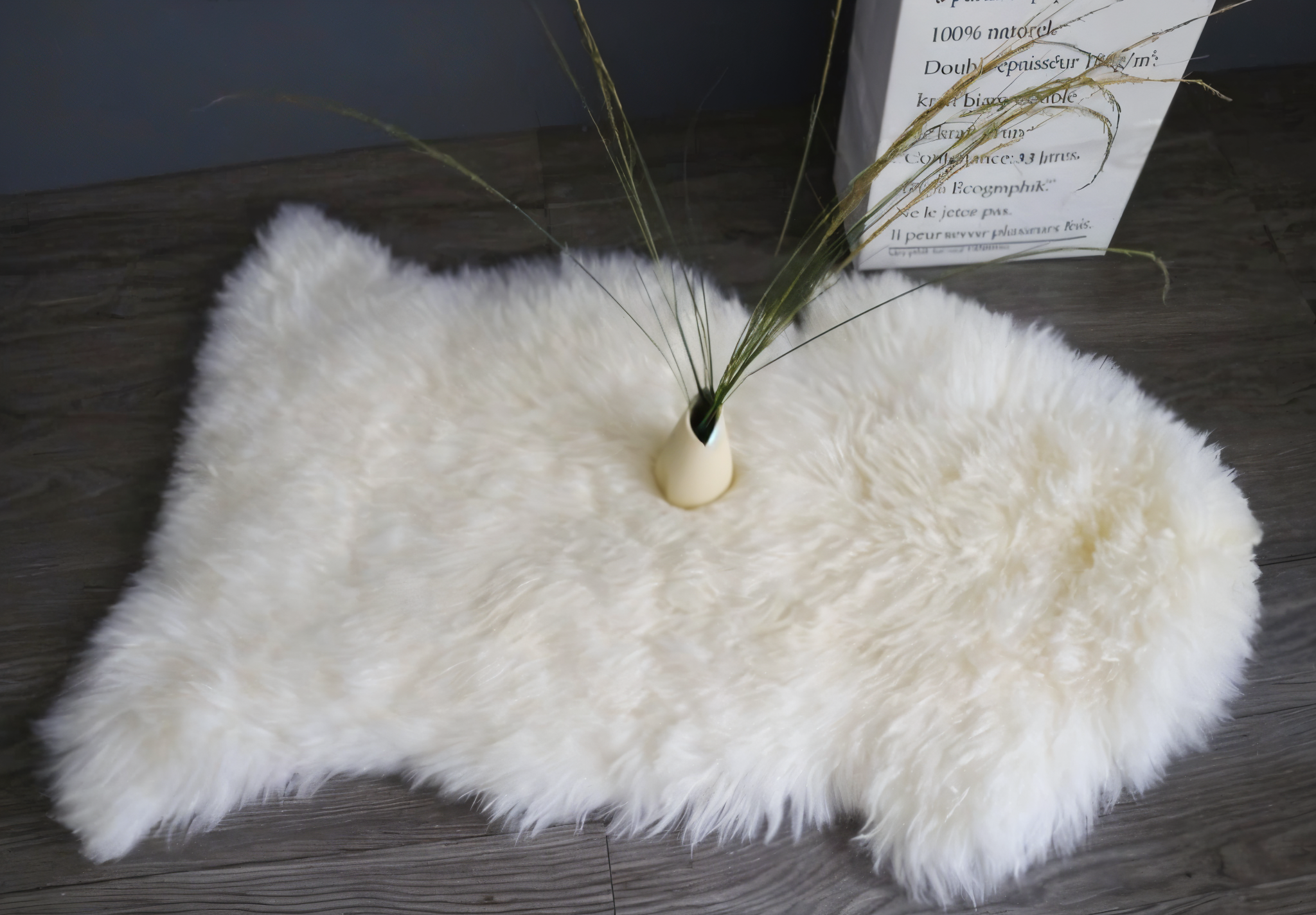 ShearLuxe Kunstbont Tapijt – Zachte Imitatie Schapenvacht voor Woondecoratie