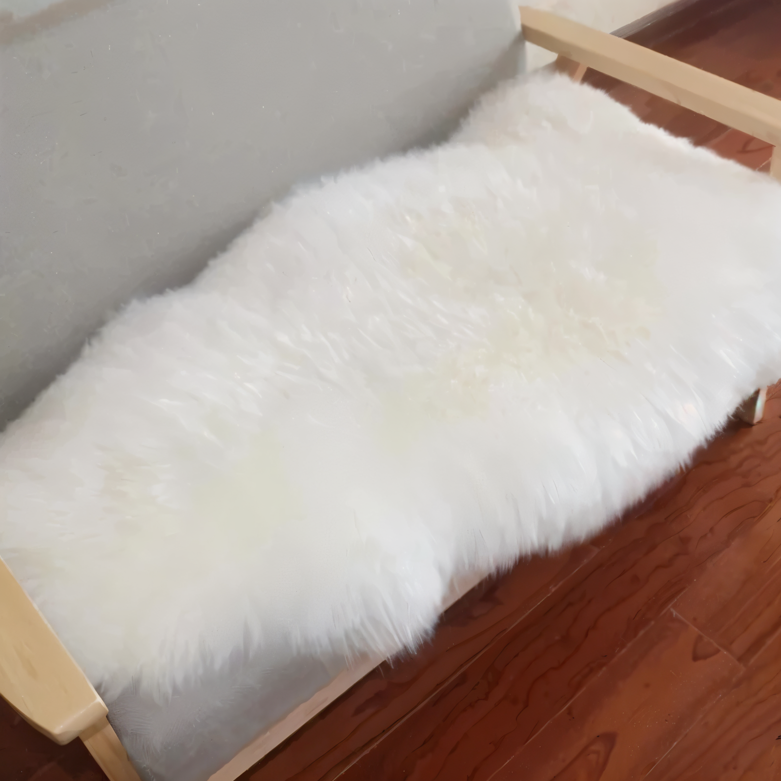 ShearLuxe Kunstbont Tapijt – Zachte Imitatie Schapenvacht voor Woondecoratie