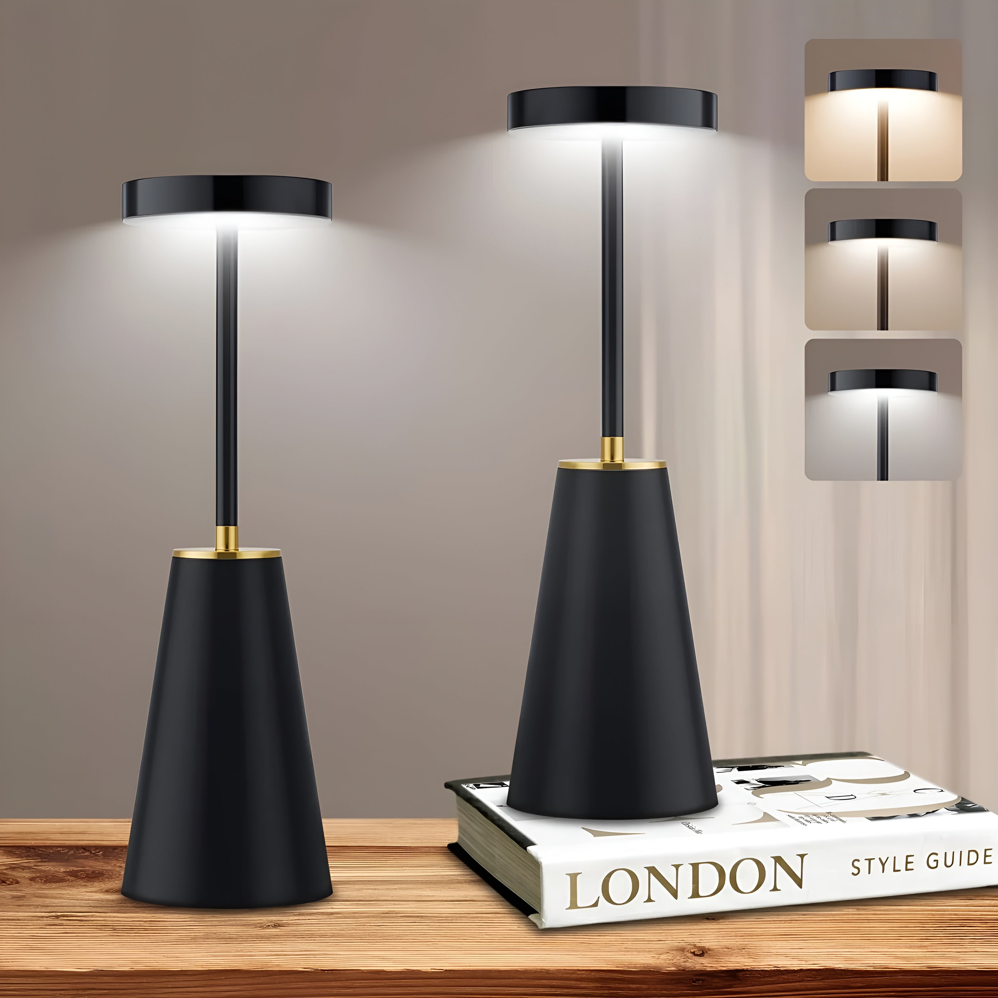 Draadloze Tafellamp - Luxeontwerp - Modern Ambiente - Dimbaar