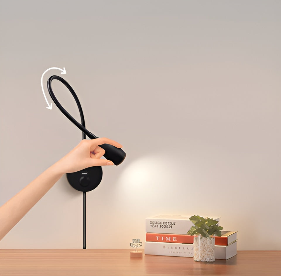 BrightNest – Flexibele Wandlamp voor Lezen met Dimbare Touchbediening