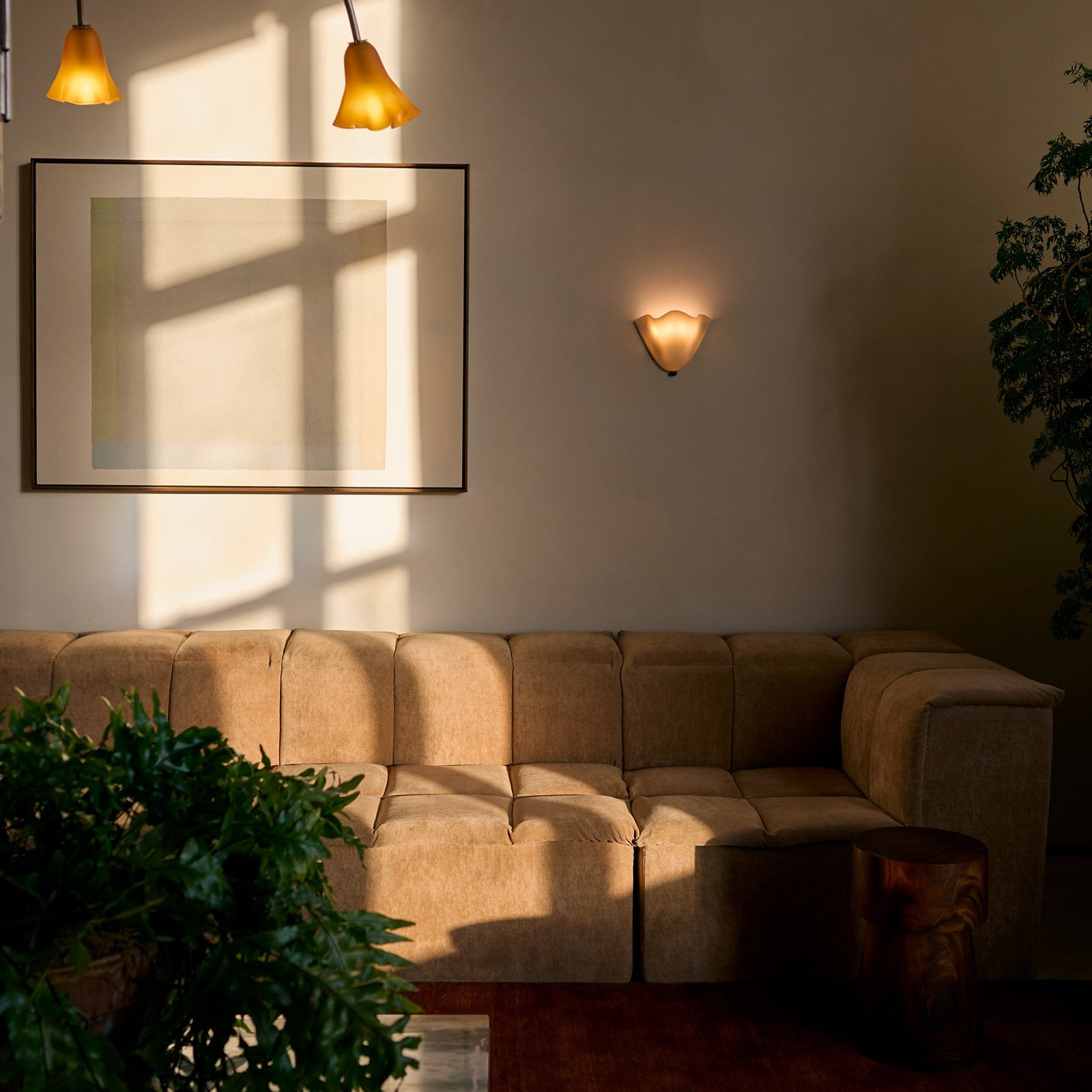 Retro Glas-in-lood Schelp Wandlamp LED 1-Licht