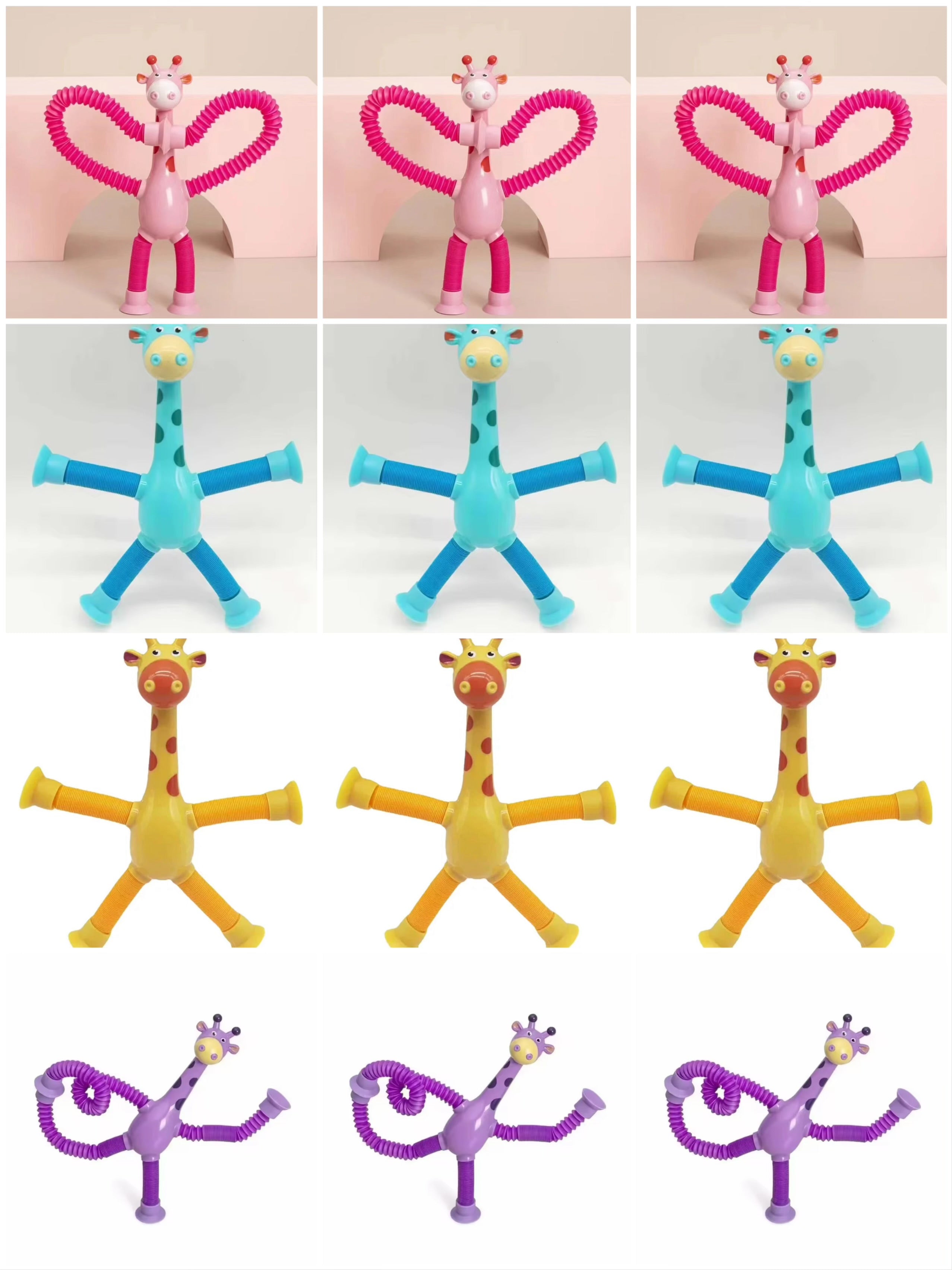 GiraffeStretch – Leuk Telescoop Zuig Speelgoed