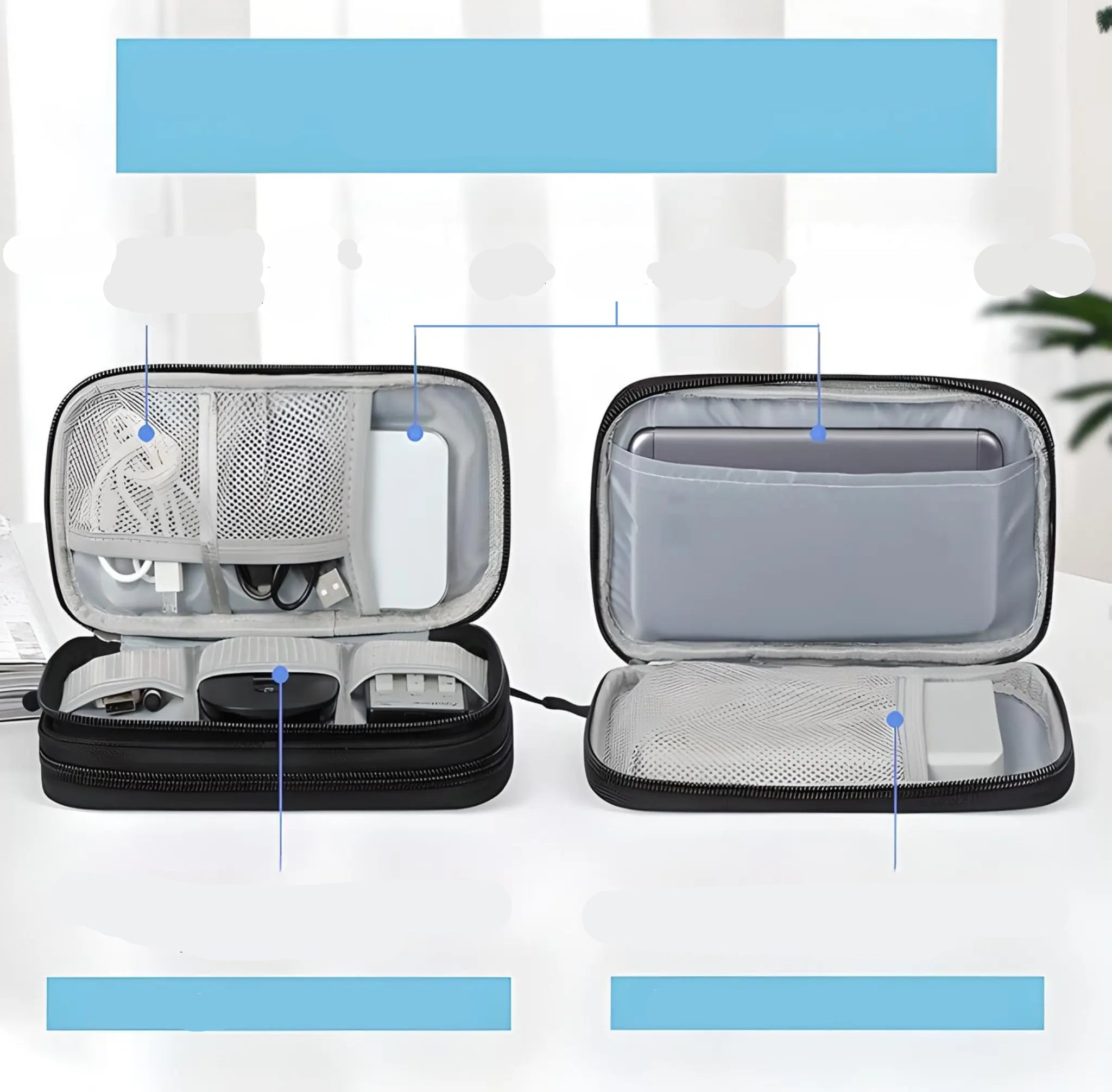 LuxorTech Elektronische Accessoire Organizer | Elegante oplossing voor orde en stijl