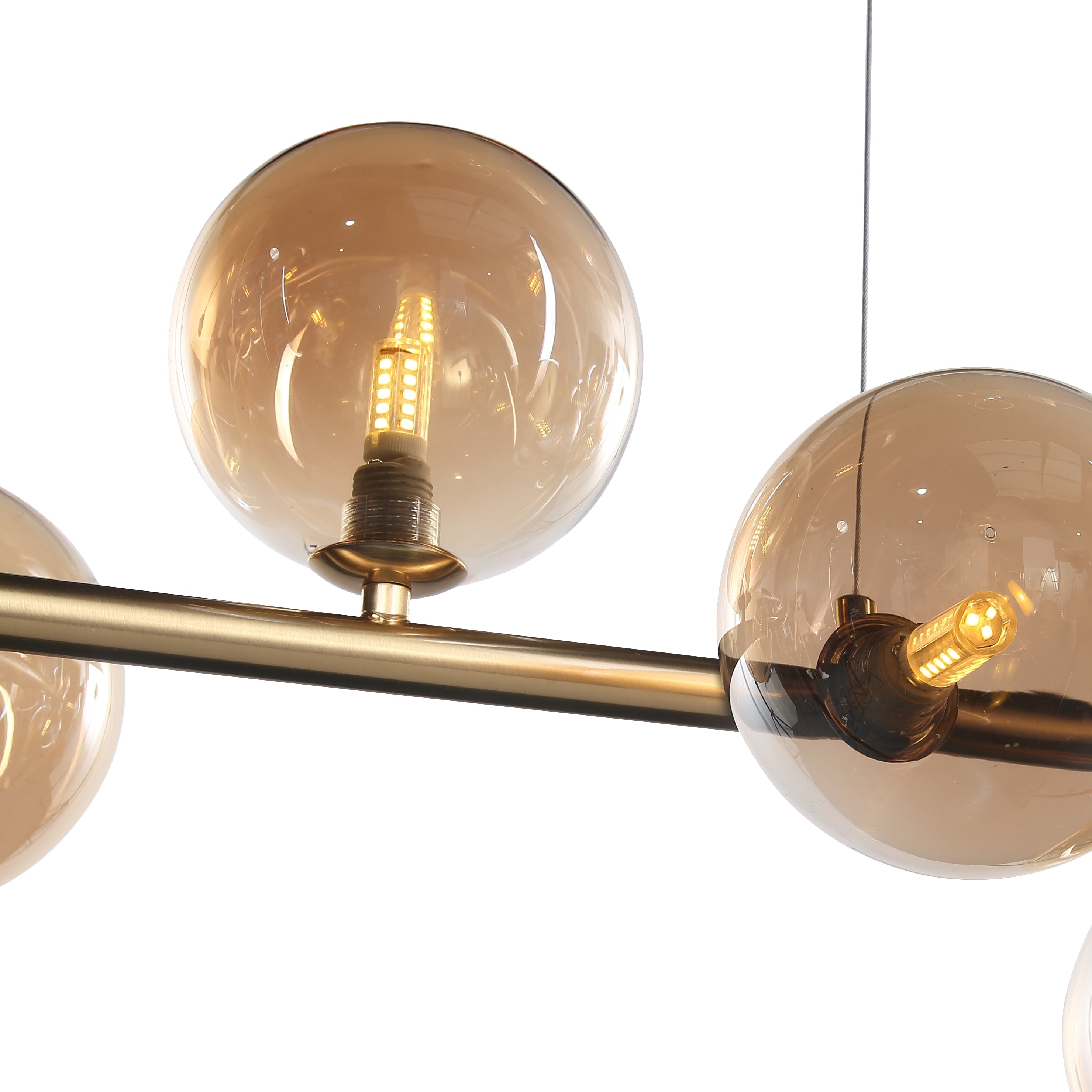 Bubbles Langbordpendel 90cm Amber