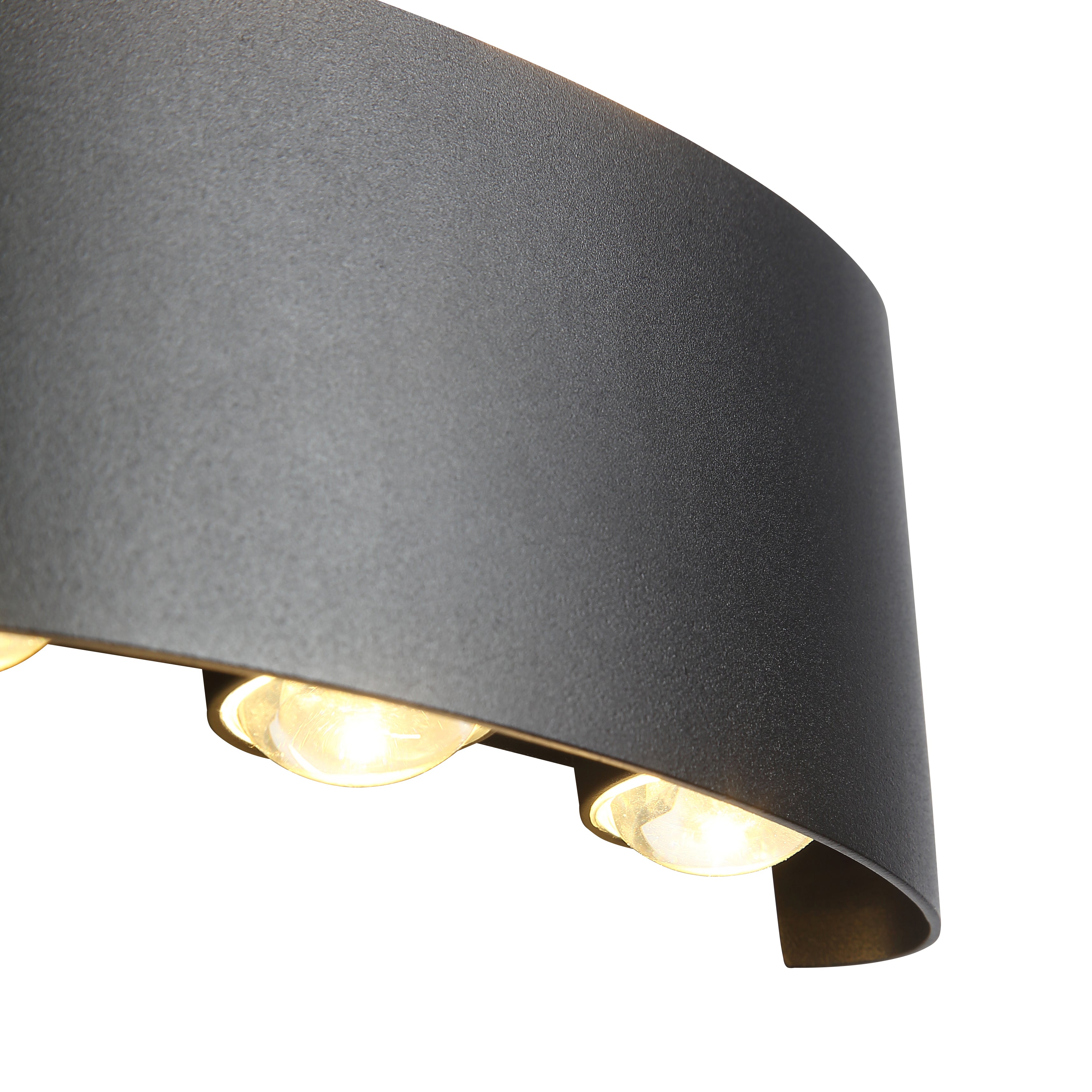 Ortelo 6W 17cm Wandlamp Zwart