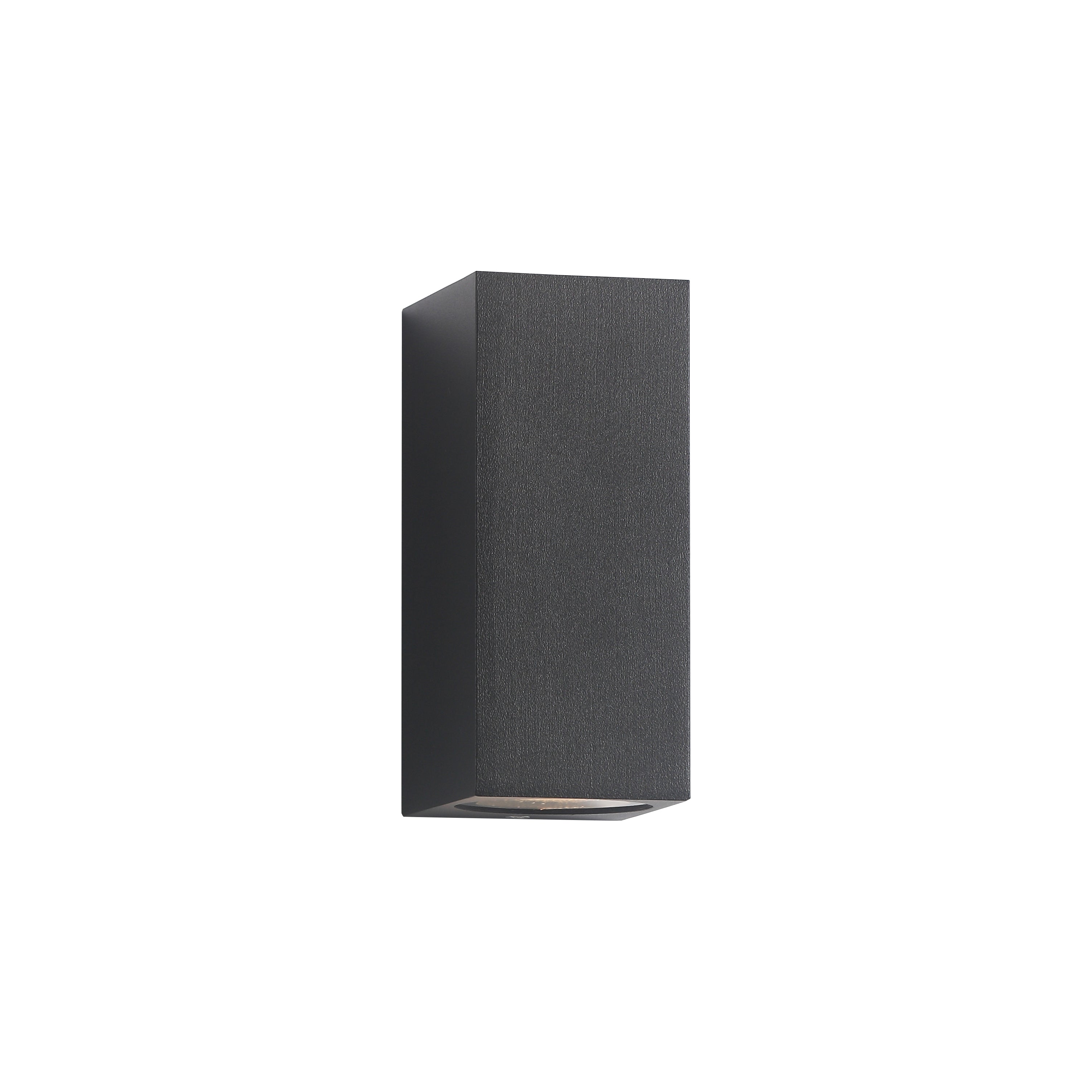 Up/Down Square Buiten GU10 Wandlamp Zwart