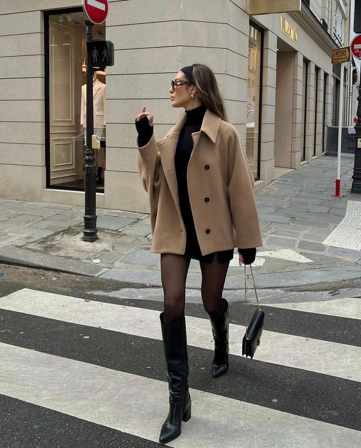Jazzy | Oversized Wollen Mantel voor Stijlvolle Winterlooks