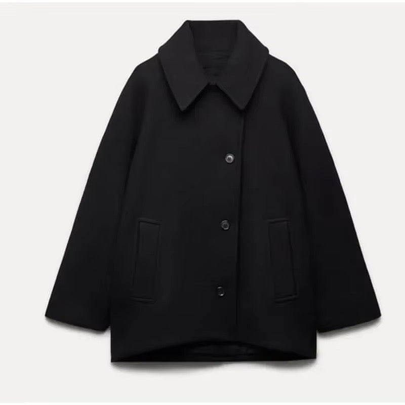 Jazzy | Oversized Wollen Mantel voor Stijlvolle Winterlooks
