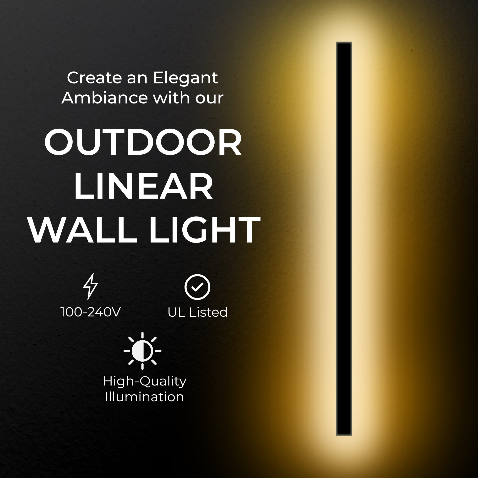 Svelte Buiten Linear Lamp
