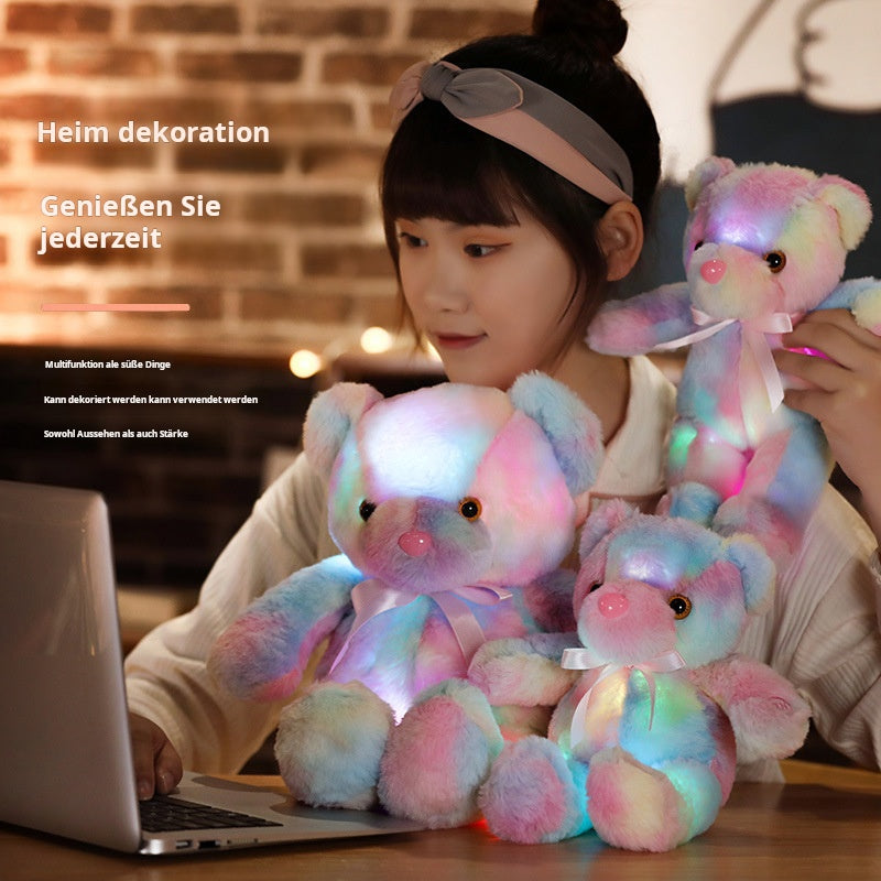 GlowBear | Kleurrijke LED Licht Teddybeer Pluche Speelgoed Kerstaanbieding