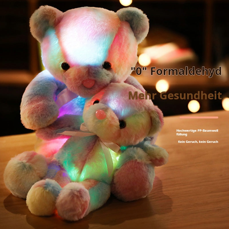 GlowBear | Kleurrijke LED Licht Teddybeer Pluche Speelgoed Kerstaanbieding