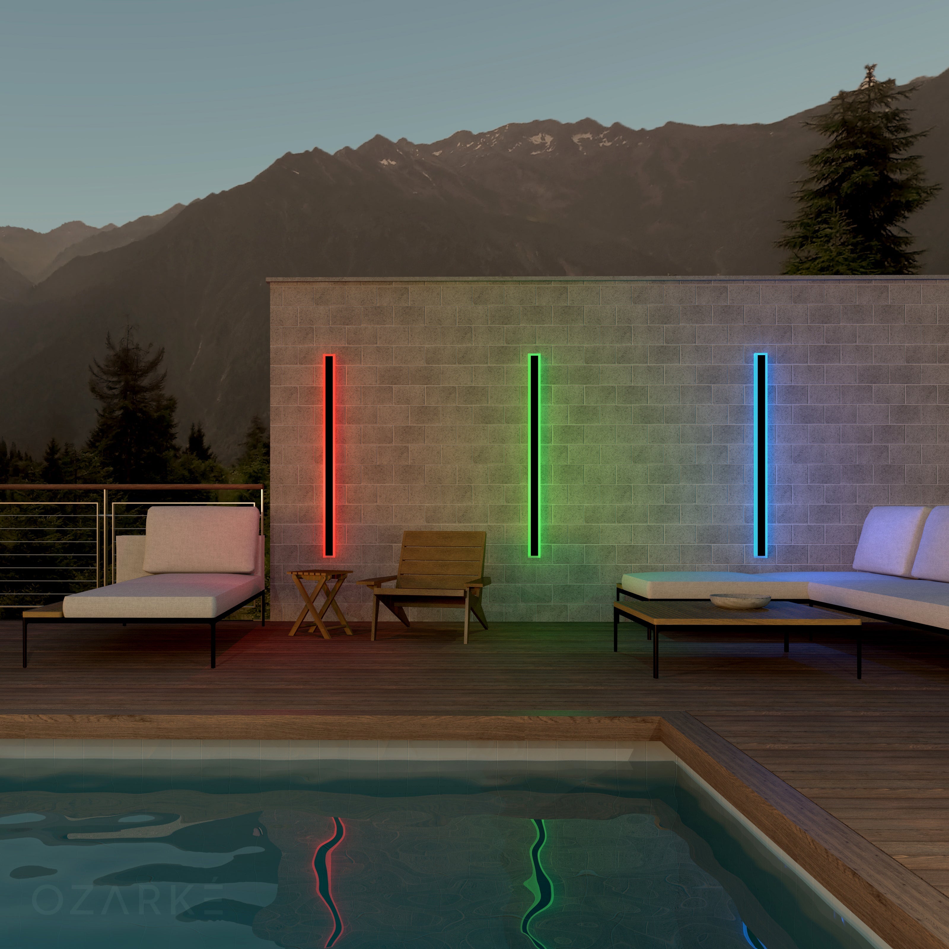 Immense RGB Wandlamp