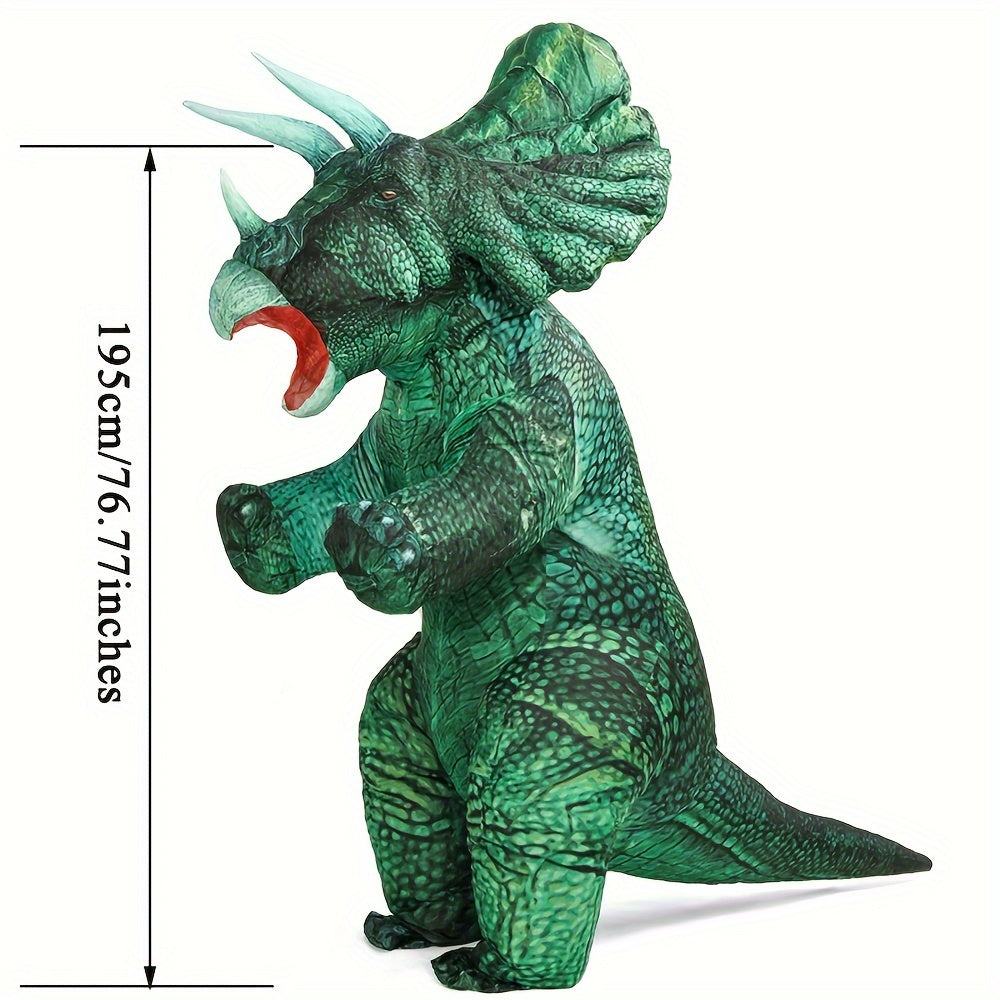 Opblaasbaar Dinosaurus Kostuum Halloween Kostuum Triceratops