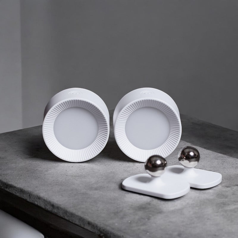 LuxeLumen Draadloze Dimbare LED Wandlamp | 360° draaibaar voor optimale verlichtingservaring