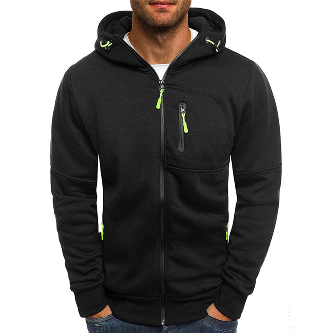 Karl | Casual heren hoodie met rits