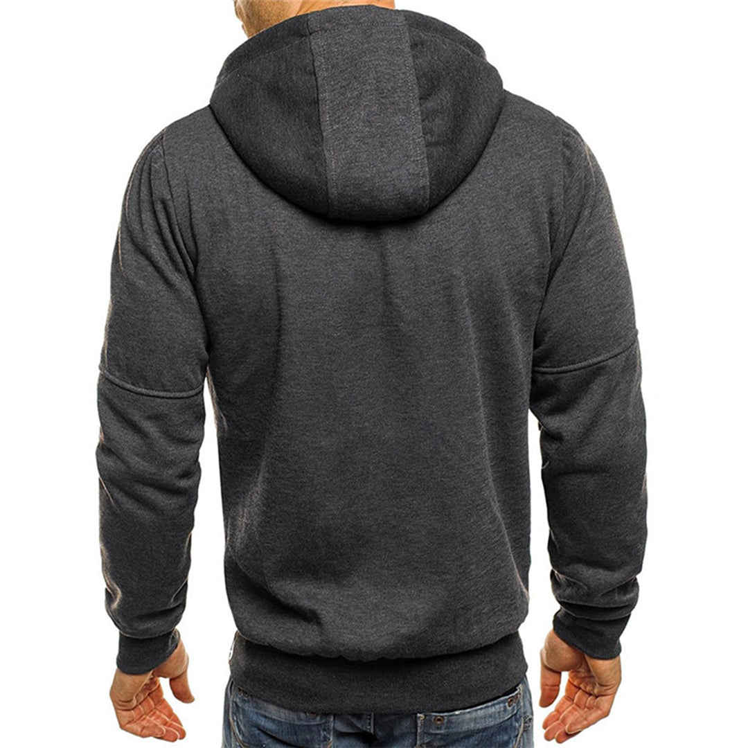 Karl | Casual heren hoodie met rits