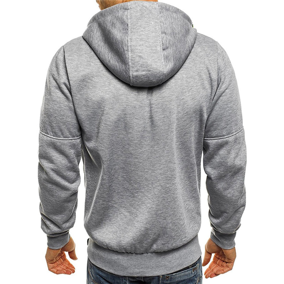 Karl | Casual heren hoodie met rits