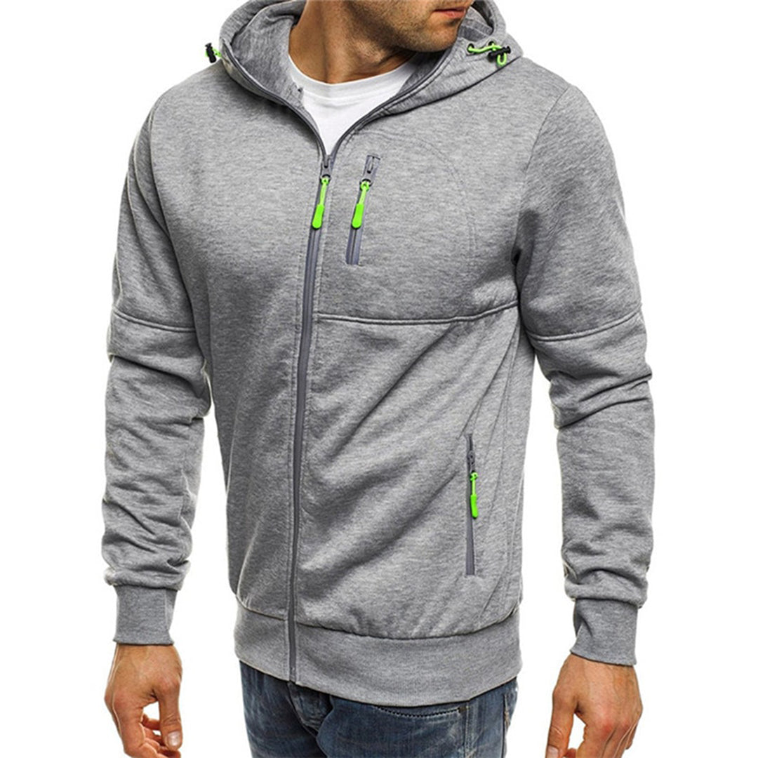 Karl | Casual heren hoodie met rits