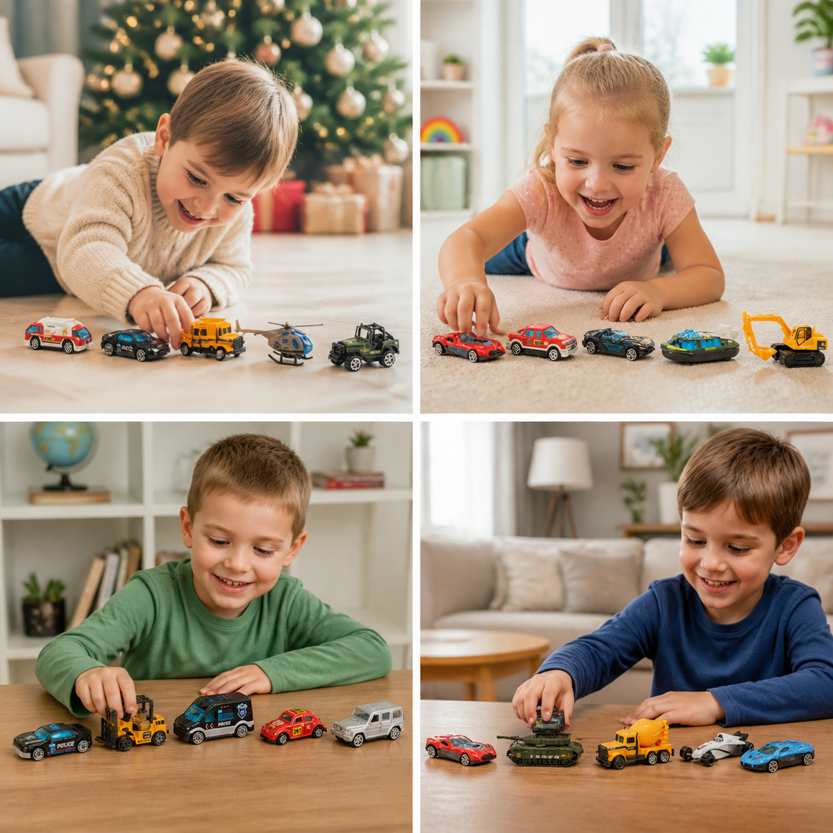 Kerst Die-Cast Auto Adventkalender voor Kinderen