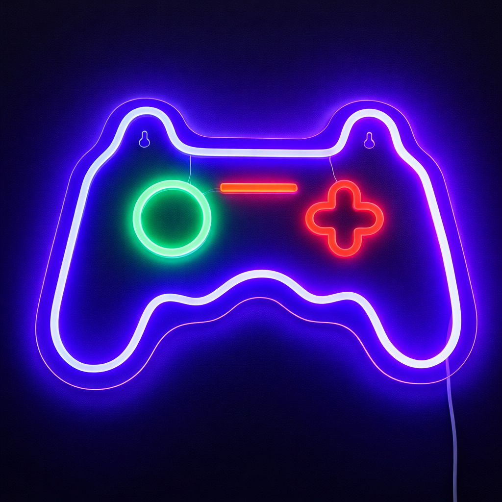 Joystick Neon Wandlamp