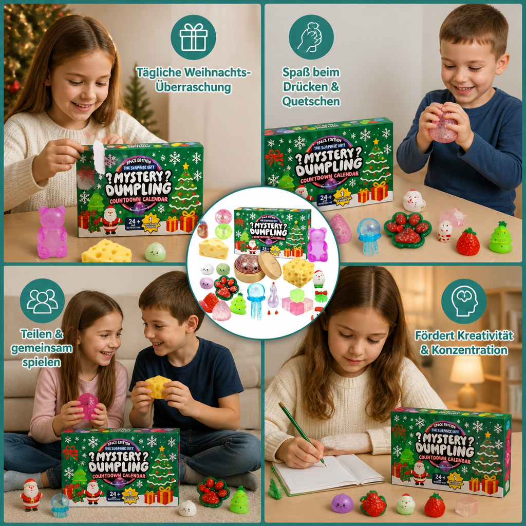 Squishy Kerst Adventskalender voor Kinderen – 24 Dagen Vol Verrassingen