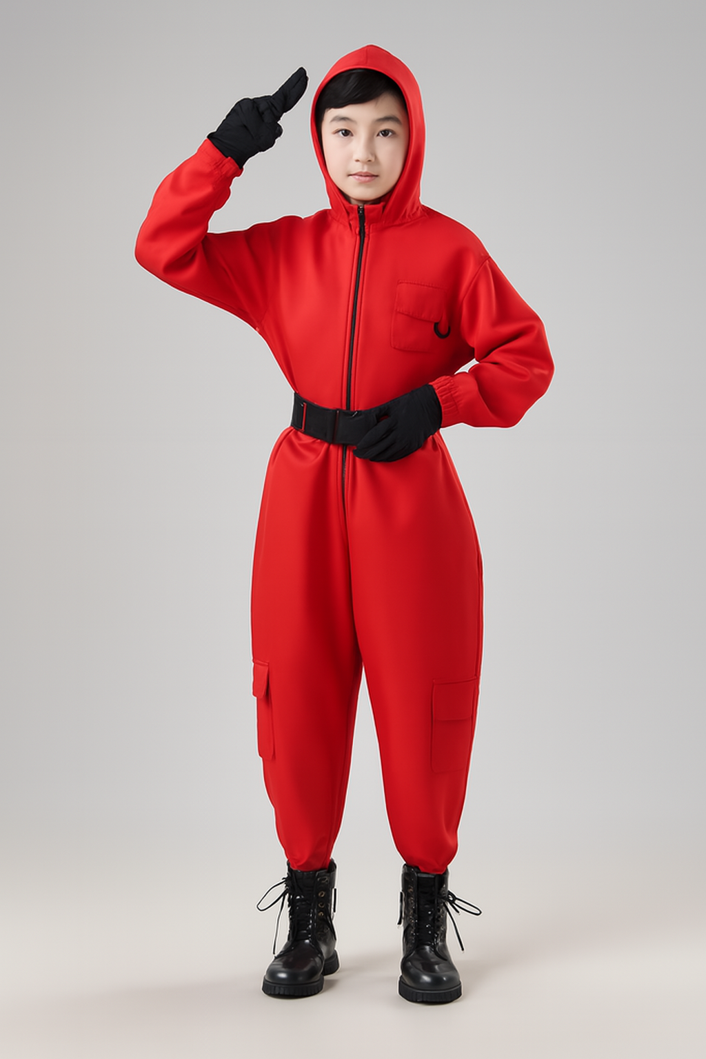 Kids Guard Halloween Kostuum Jumpsuit | Hoody Masker Outfit