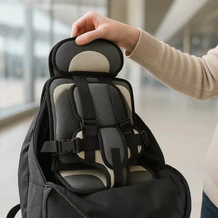 Kinderzitje | Opvouwbaar reiskinderzitje voor onderweg | Snel te monteren met gordelsysteem | GoSeat
