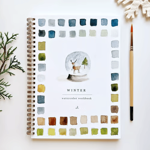 Kunstboek | Aquarel Werkboek Beginners | Stap voor Stap Schilderboek | AquaBliss