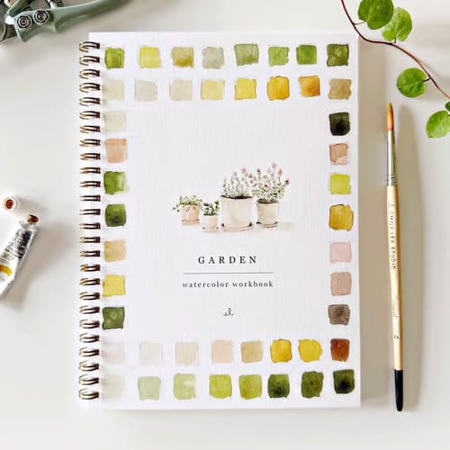 Kunstboek | Aquarel Werkboek Beginners | Stap voor Stap Schilderboek | AquaBliss