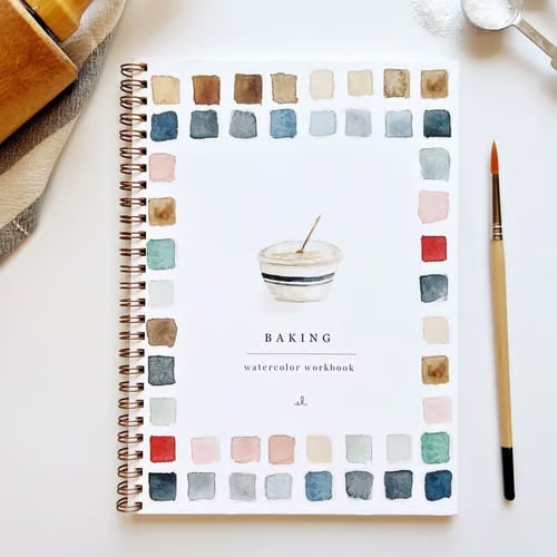 Kunstboek | Aquarel Werkboek Beginners | Stap voor Stap Schilderboek | AquaBliss
