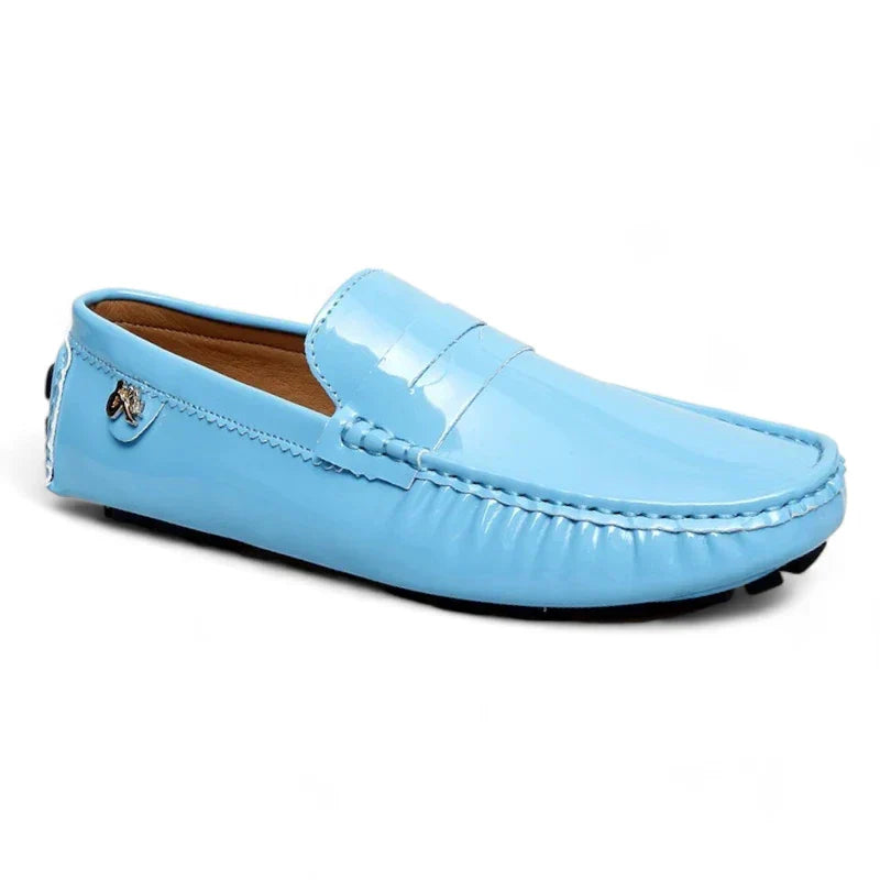 Elegante damesmokassins met een platte, gelakte oppervlakte – Orthopedisch comfort ontmoet stijlvol design!