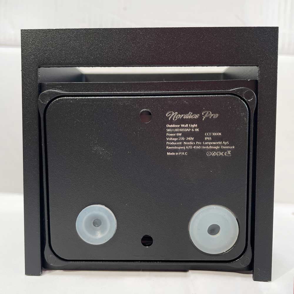 LED Wandlamp 6W Buiten Zwart