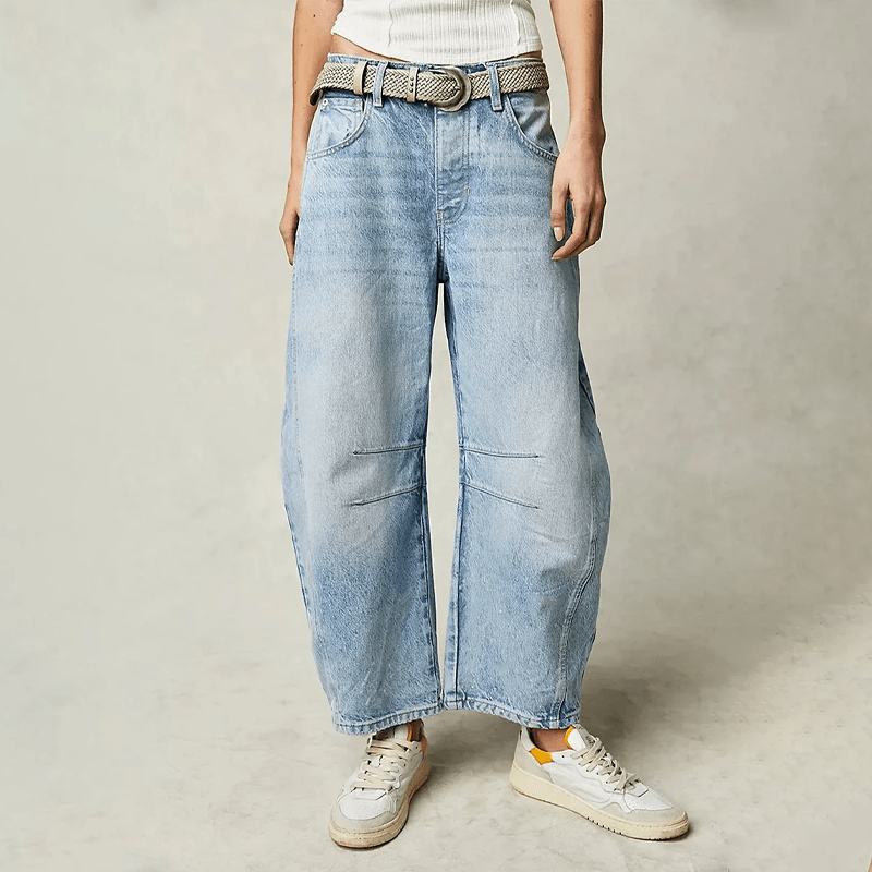 Hanna | Dames High-Waist Jeans met losse pasvorm