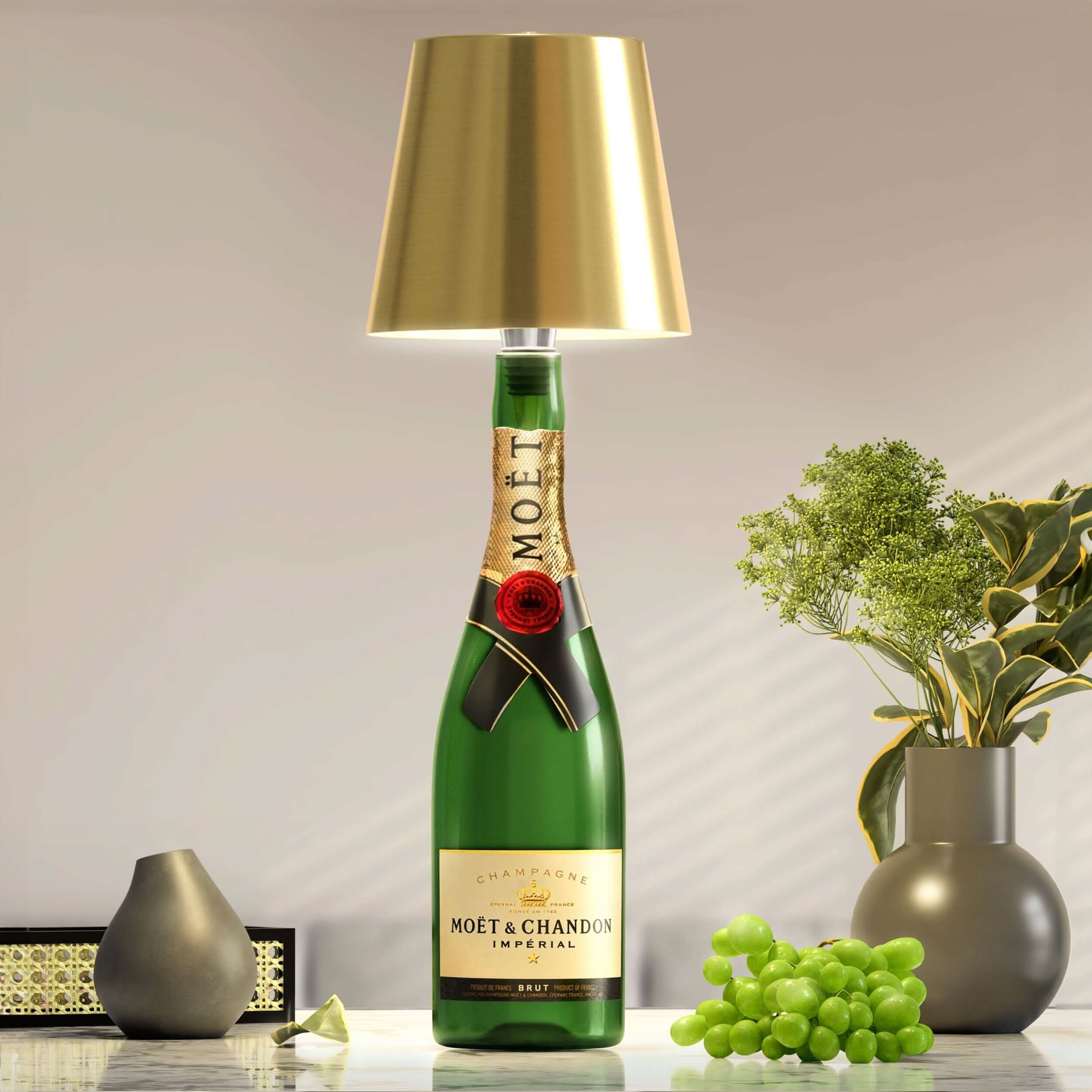 Draadloze Flessenlamp – Elegante en Originele Verlichting