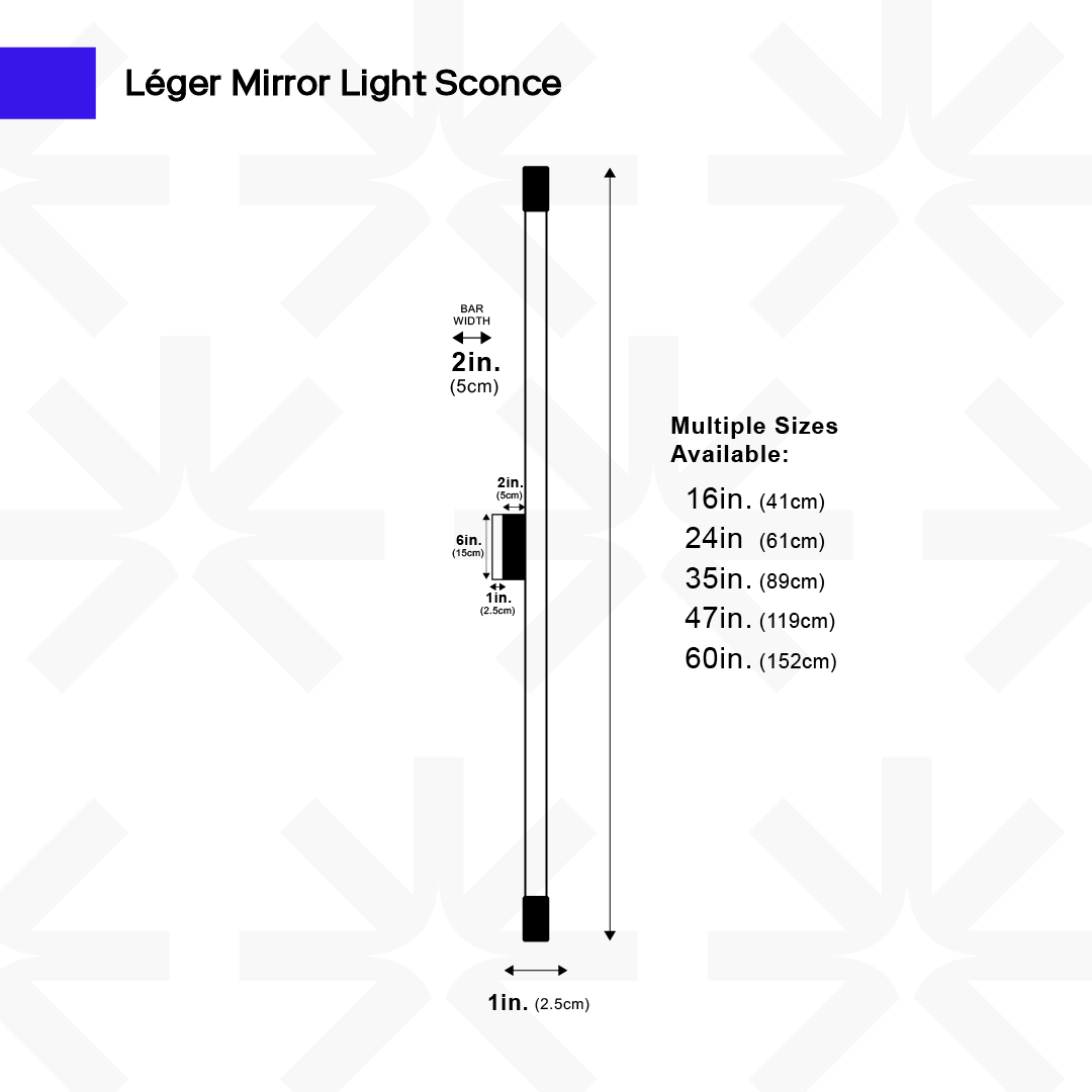 Léger Spiegel Licht Wandlamp