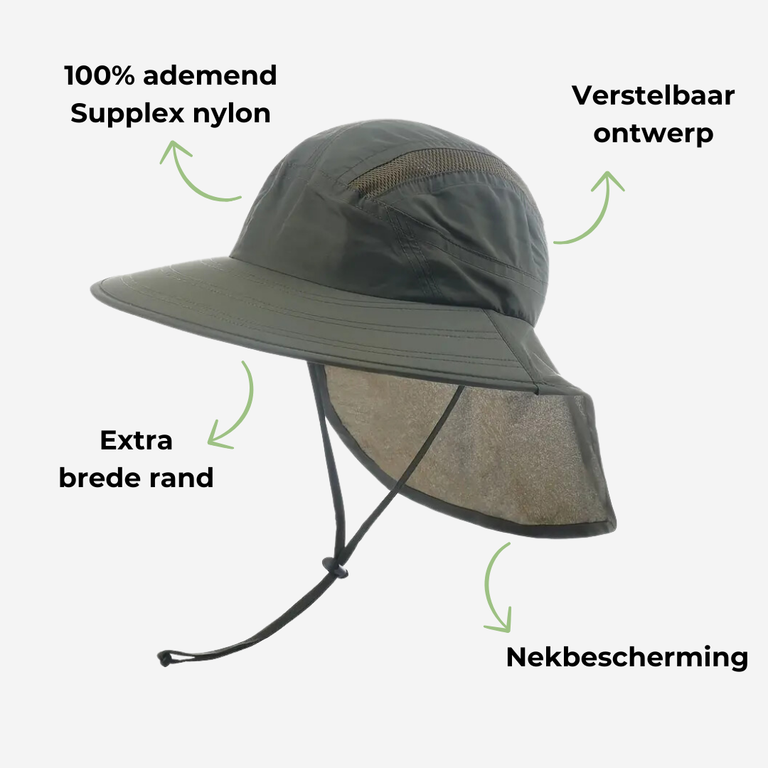 Zonnehoed - Nekbescherming - Brede Rand