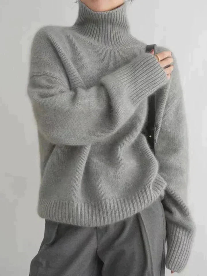 Luxe Coltrui SoftKnit – Warme Kasjmier-Look Trui voor Koude Dagen