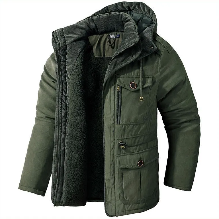 Hans™ Warme Winterjacke met Futter uit Fell