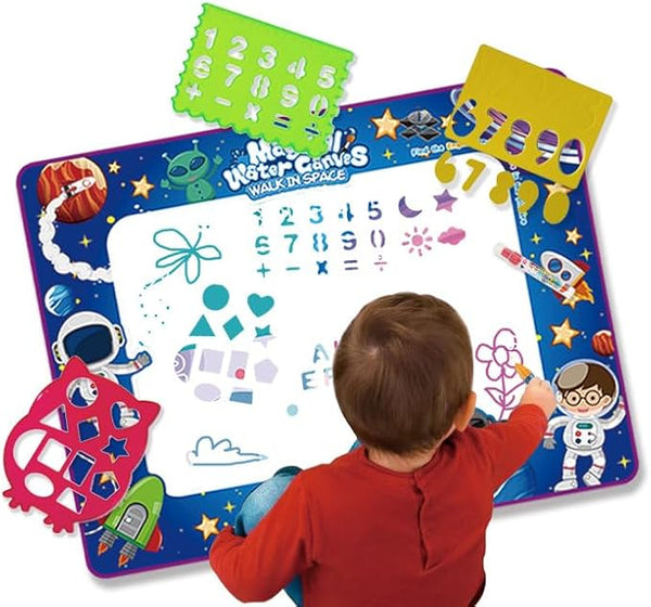 AquaLuxe Grand Water Art Mat | Extra grote magische tekenmat voor kinderen die creativiteit en eindeloos plezier inspireert