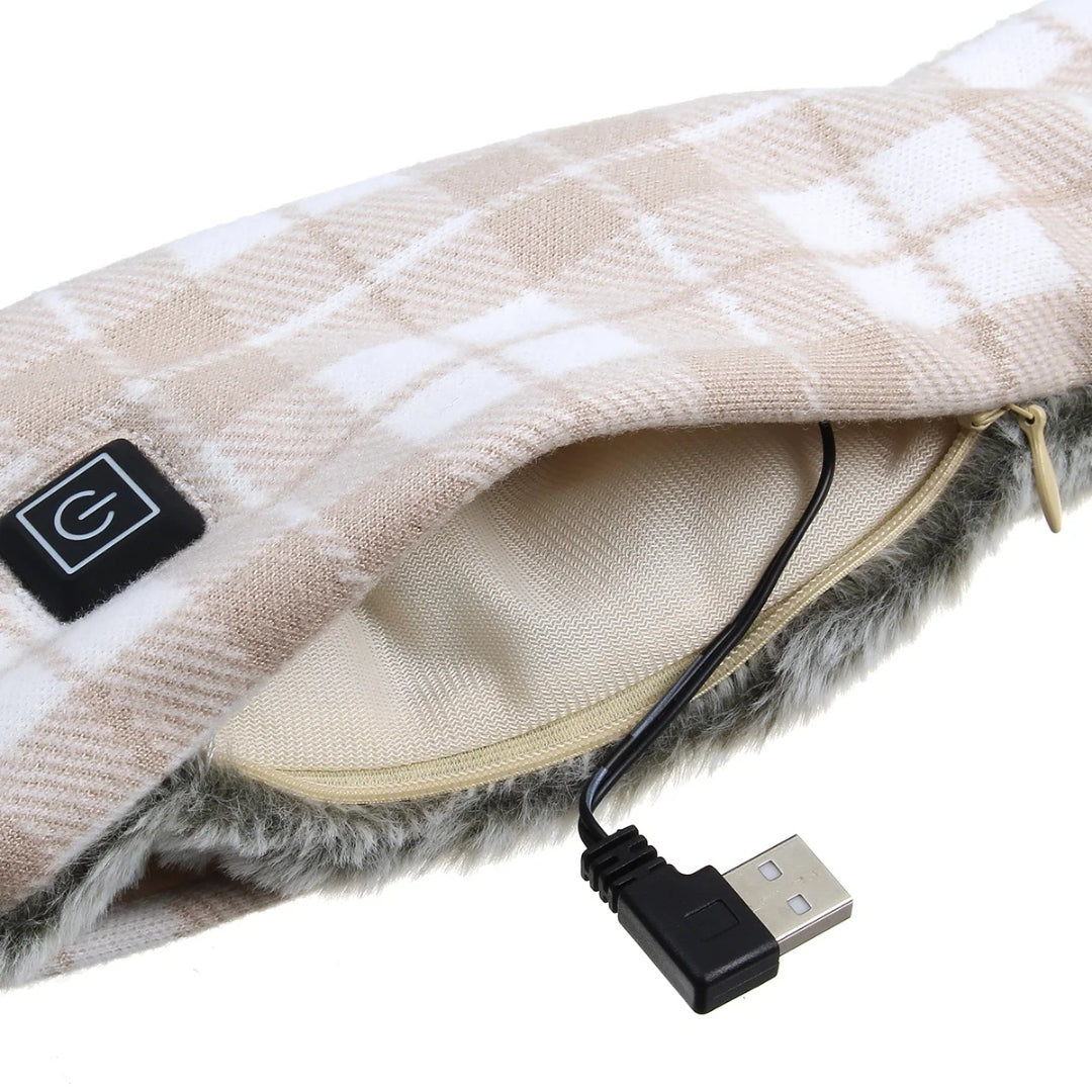 USB Verwarmde Sjaal met 3 Warmtestanden – Oplaadbare Elektrische Sjaal